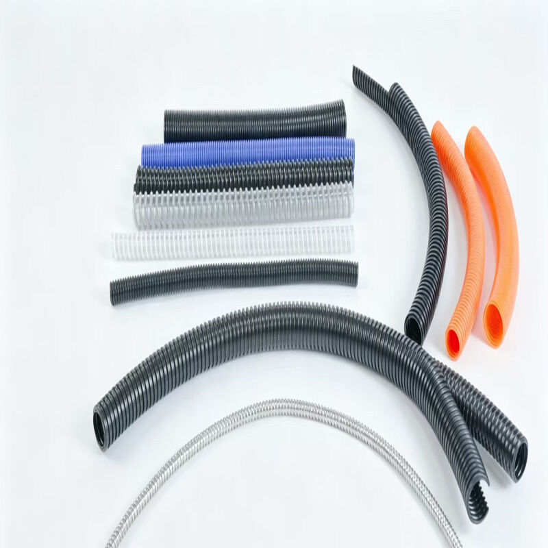 Polyamide 12 Corrugated Flexible Conduit Anti Torsion Black Corrugated Conduit