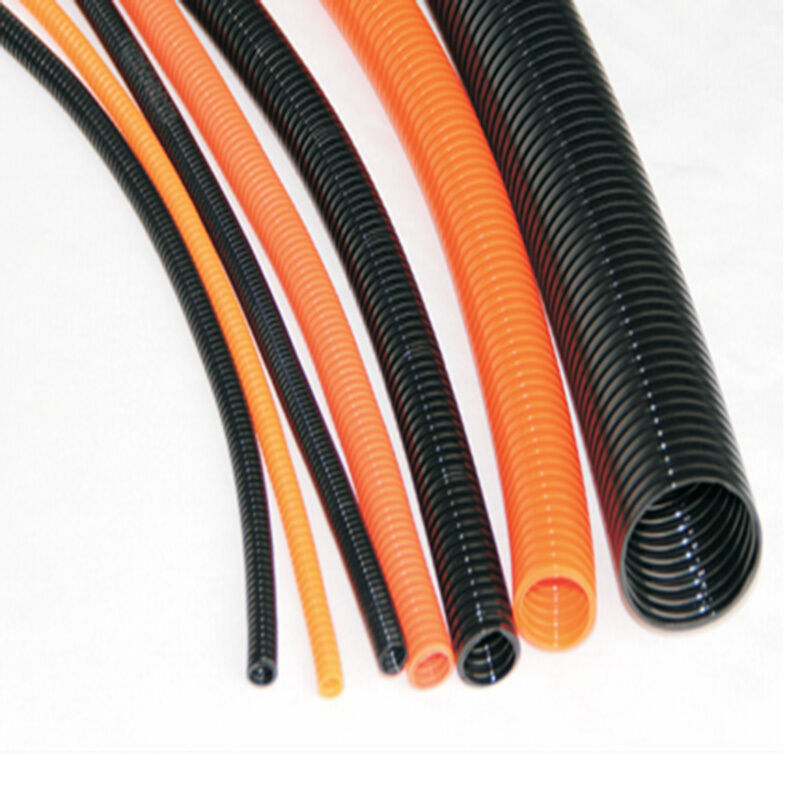 PE / PP / PA Nylon Corrugated Flexible Conduit Custom Corrugated Cable Conduit