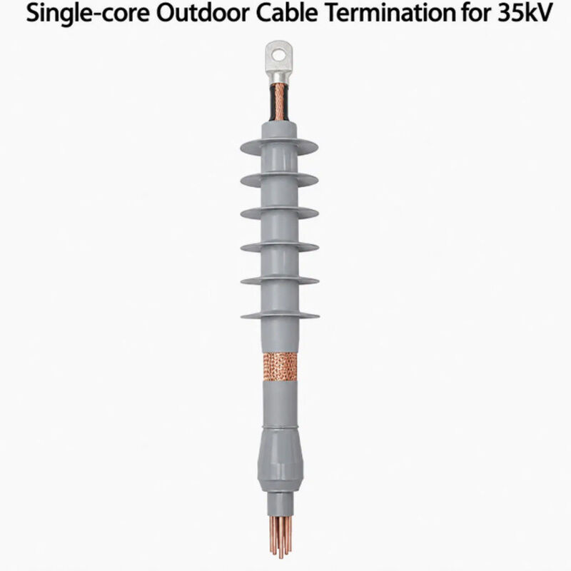 Outdoor Medium Voltage Cable Termination 35kV Cold Shrink Termination Kit UV Resistant