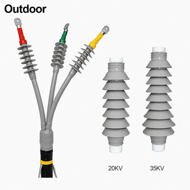 Outdoor Medium Voltage Cable Termination 35kV Cold Shrink Termination Kit UV Resistant