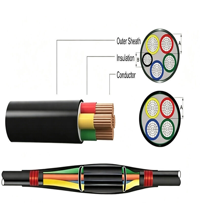 1KV Heat Shrink Termination Kit Weather Resistant Low Voltage Termination Kit