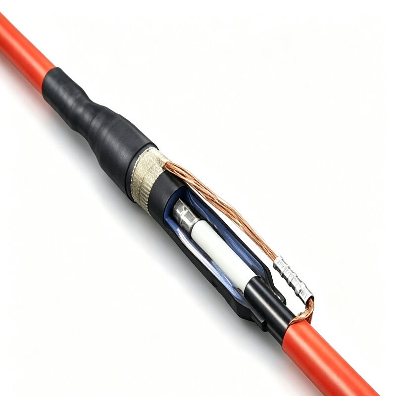Low Voltage Heat Shrinkable Straight Joint Waterproof Sealing XLPE Cable Termination Ageing Resistant
